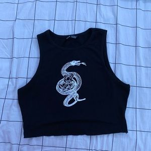 Snake crop top